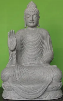 Seated Buddha 100 cm, right Hand up 